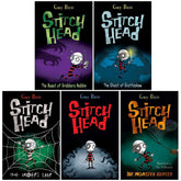 Stitch Head Series 5 Books Collection Set Pack by Guy Bass Paperback ( The Spider's Lair ) - Lets Buy Books
